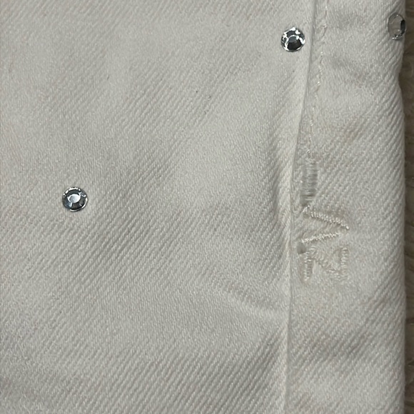 ZADIG & VOLTAIRE Storm Crystal-embellished Mid-Rise Jean Shorts - Picture 4 of 9